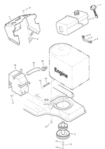 Part Location Diagram of 92855E701 Murray Pipe, Exhaust
